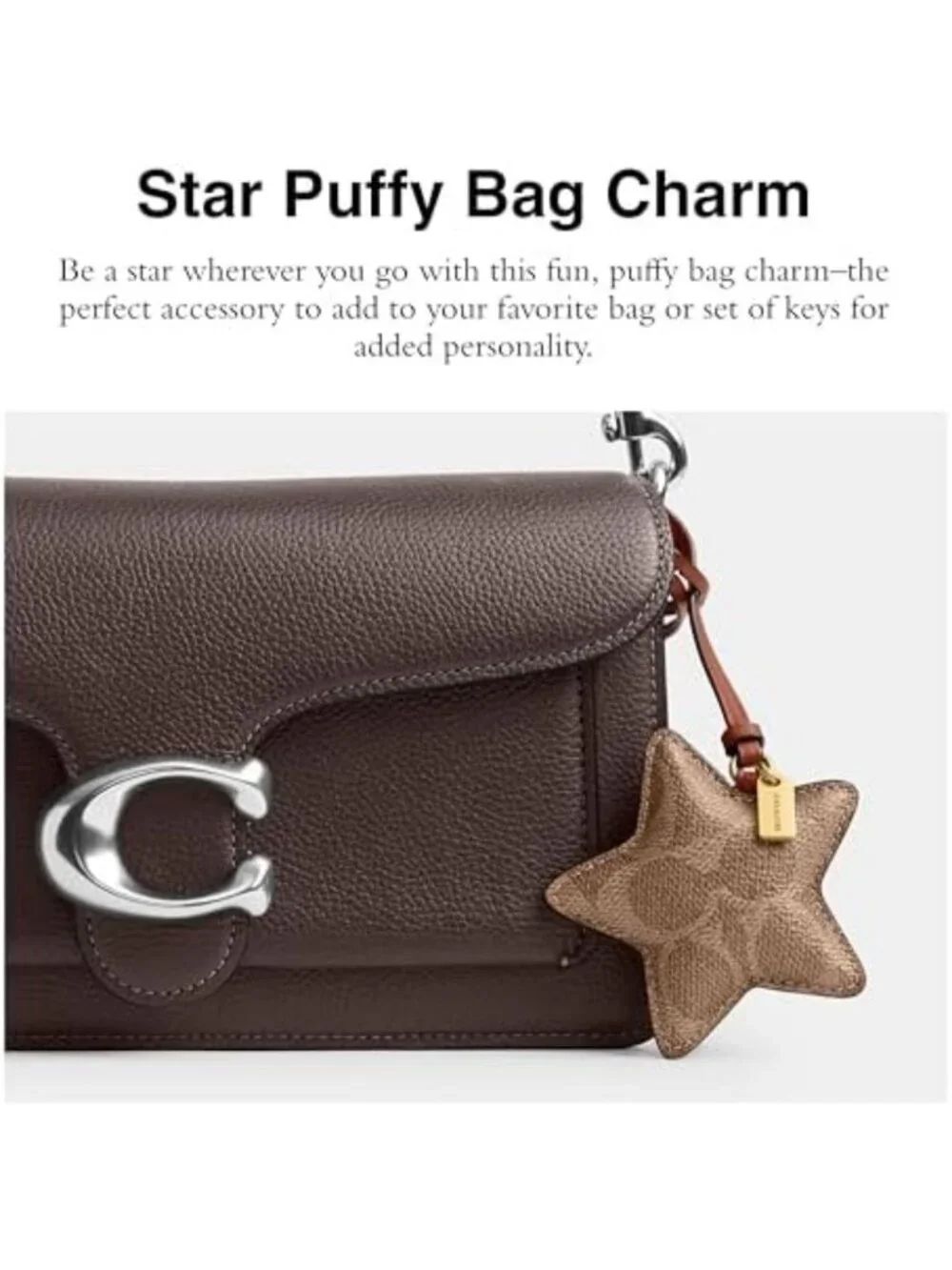 Chic Star Puffy Bag Charm | Trendy Keychain Accessory for Bags & Backpacks